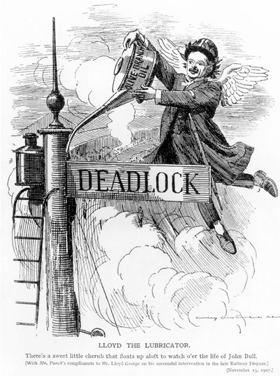 Lloyd the Lubricator, from Punch Magazine, November 13, 1907 by English School