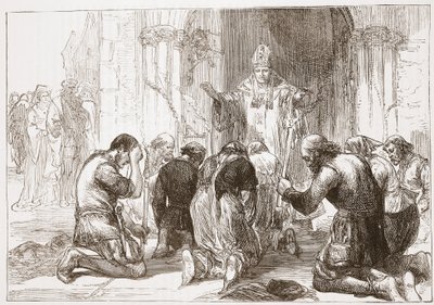 Lollards making abjuration of their faith by English School