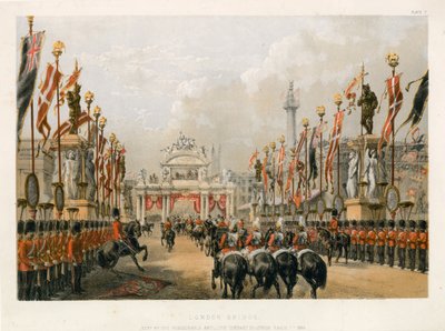 London Bridge, Kept by the Honourable Artillery Company of London, 7 March 1863 by English School