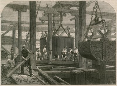 London, Chatham, and Dover Railway Bridgeworks at Blackfriars by English School