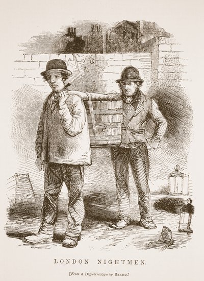 London Nightmen, from the daguerreotype by Richard Beard, illustration from London Labour and London Poor by Henry Mayhew, pub. 1862 by English School