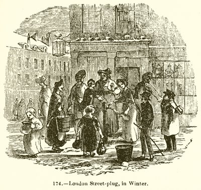 London Street-Plug, in Winter by English School