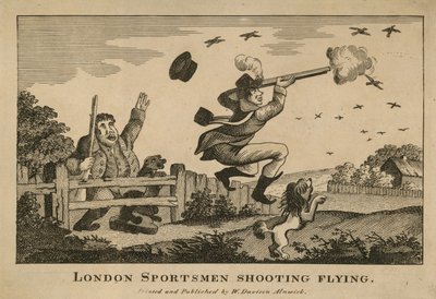 London Sportsmen Shooting Pigeons by English School