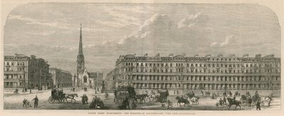 London street improvements: New buildings at Lancaster Gate, Hyde Park by English School