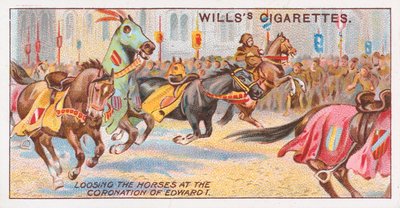 Loosing the Horses at the Coronation of Edward I by English School