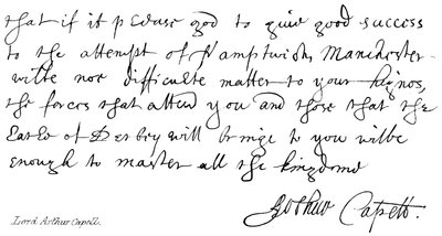 Lord Arthur Capell by English School