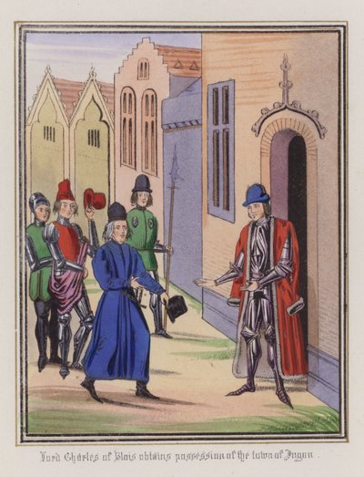 Lord Charles of Blois Obtains Possession of the Town of Jugon by English School