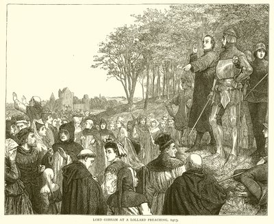 Lord Cobham at a Lollard Preaching, 1413 by English School