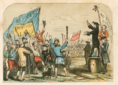 Lord George Gordon addressing the mob in St George