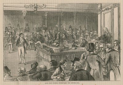 Lord John Russell Introducing the Reform Bill by English School