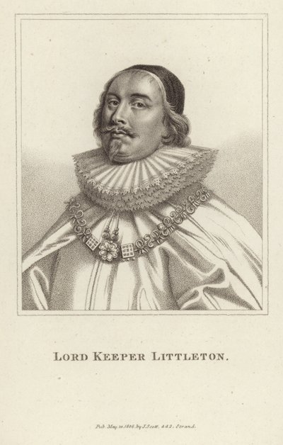 Lord Keeper Littleton by English School