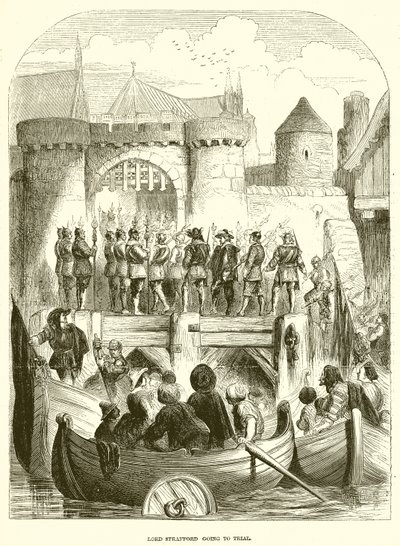 Lord Strafford Going to Trial by English School