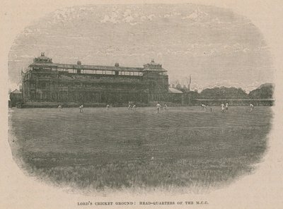 Lords Cricket Ground, headquarters of the MCC by English School