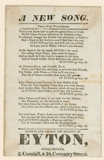 Lottery Advertisement by English School