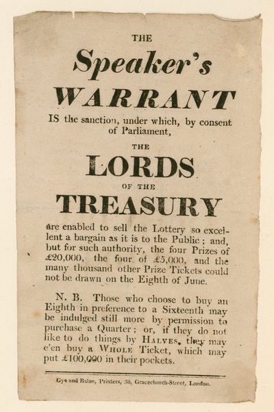 Lottery Advertisement by English School