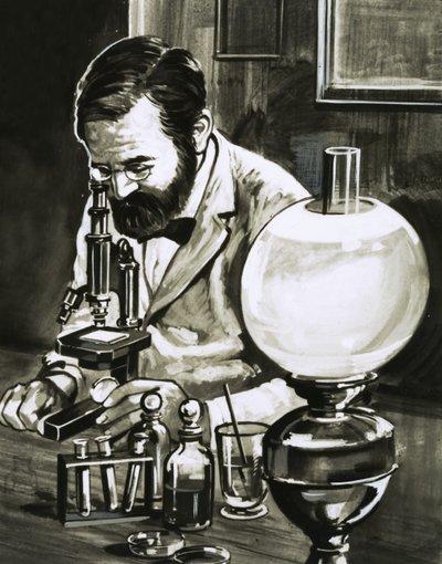 Louis Pasteur by English School