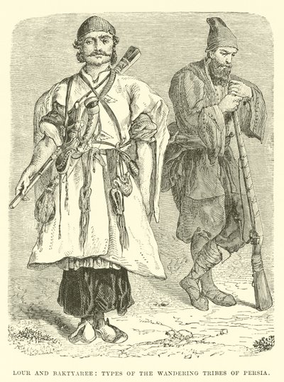 Lour and Baktyaree, Types of the Wandering Tribes of Persia by English School