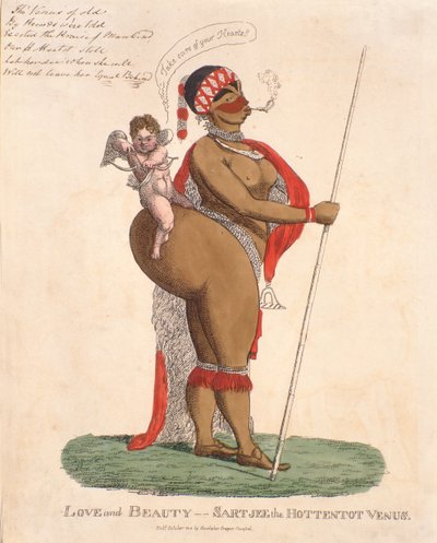 Love and Beauty - Sartjee the Hottentot Venus by English School