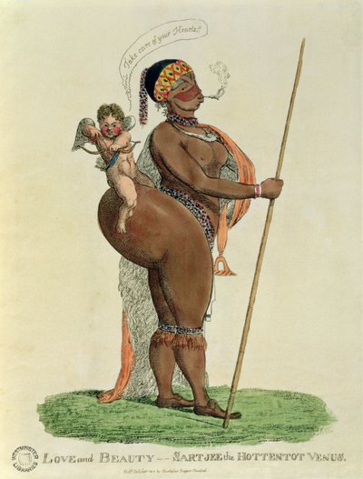 Love and Beauty - Sartjee the Hottentot Venus, 1810 by English School