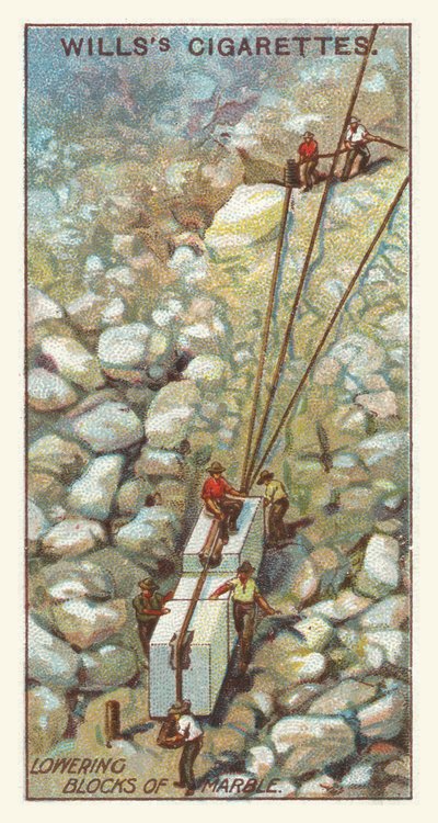 Lowering Blocks of Marble by English School