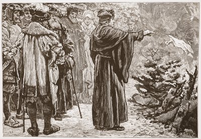 Luther Burning the Pope