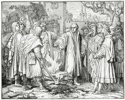 Luther Burns the Pope