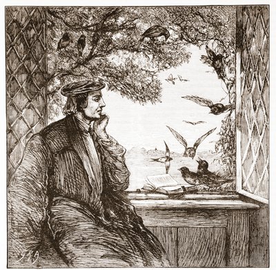 Luther by Coburg Castle: the Diet of Jackdaws by English School