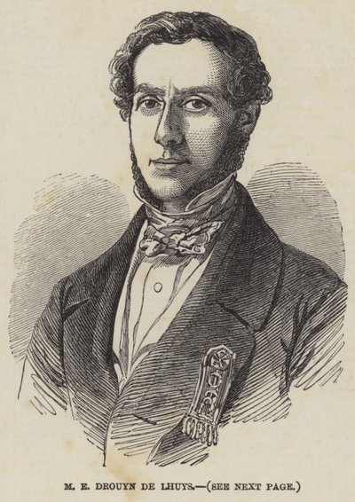 M E Drouyn de Lhuys by English School