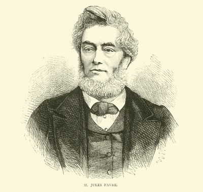 M Jules Favre, September 1870 by English School
