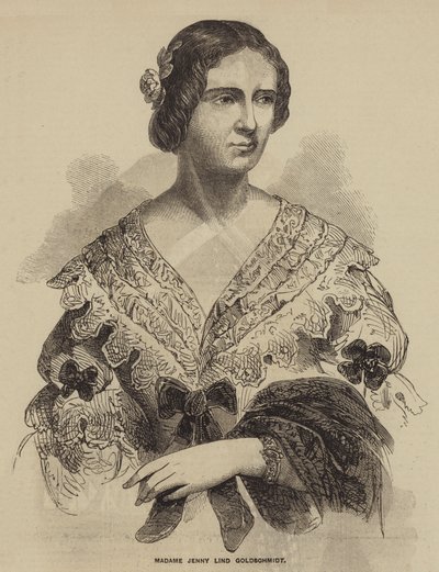 Madame Jenny Lind Goldschmidt by English School
