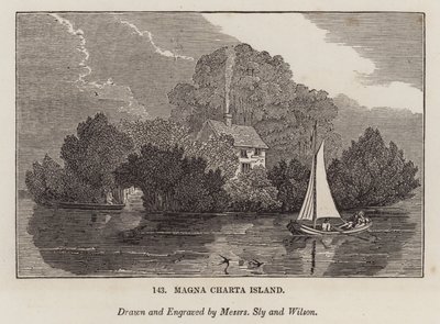 Magna Carta Island by English School