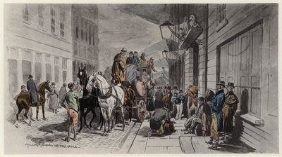 Mail-Coach Leaving the Post-Office by English School