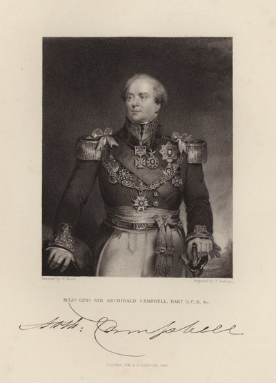 Major General Sir Archibald Campbell by English School