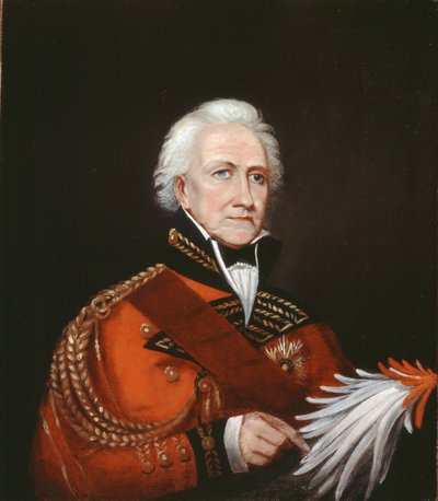 Major General Sir David Ochterlony Bt by English School