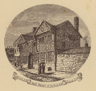 Manchester: Residence of the Head Master of the Grammar School, Long Mill by English School