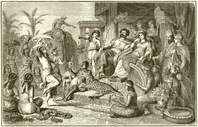 Manners and Customs of Later Greece--A Festive Household by English School