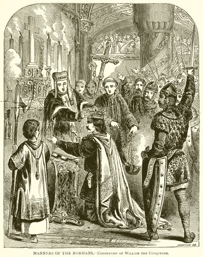 Manners of the Normans--Coronation of William the Conqueror by English School