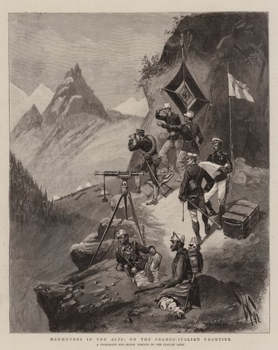 Manoeuvres in the Alps, on the Franco-Italian Frontier by English School