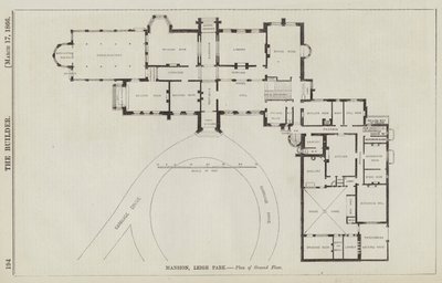 Mansion, Leigh Park, Plan of Ground Floor by English School