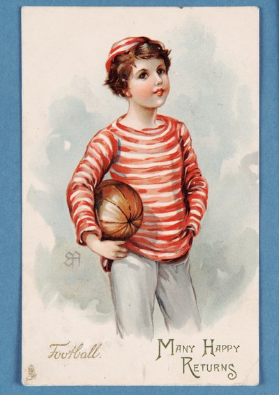 Many Happy Returns, birthday postcard, 1909 by English School