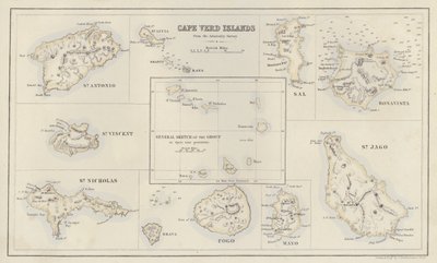 Map: Cape Verd Islands, from the Admiralty Survey by English School