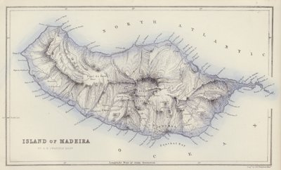 Map: Island of Madeira, by G H Swanston, Edinburgh by English School