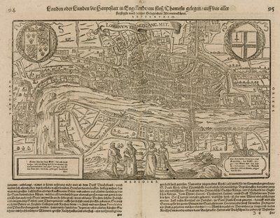 Map of London by English School