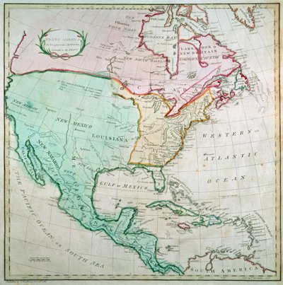 Map of North America, Published by T. Stackhouse, 1783 by English School