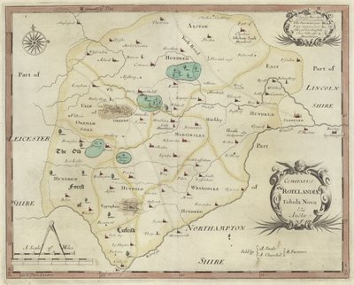 Map of Rutland by English School