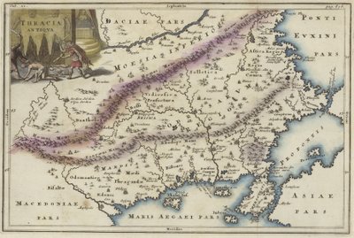 Map of Thracia by English School