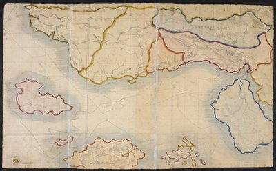 Map of Verdopolis, or Glass Town; an imaginary land, illustration from 