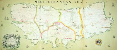 Map of the Island of Minorca, c.1740 by English School