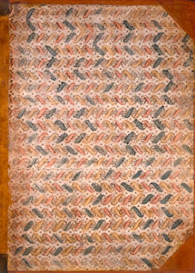 Marble endpaper by English School