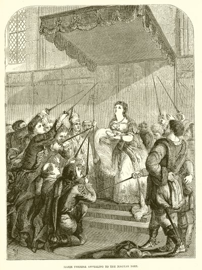 Marie Theresa appealing to the Magyar Diet by English School